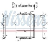 NISSENS Radiateur du moteur pour VOLVO FL III pour RENAULT TRUCKS D 637879