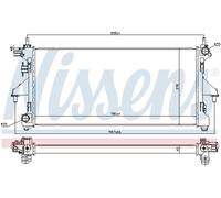 NISSENS Radiateur Moteur Aluminium Pour Fiat Ducato Kasten 250_ 290_