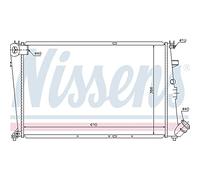 NISSENS Radiateur, refroidissement du moteur 61303