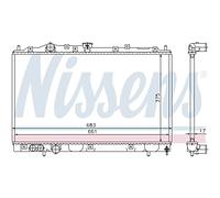 Radiateur De pour Refroidir Moteur Nissens Mitsubishi COLT V CJ _ CP_ Lancier VI