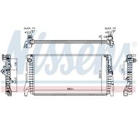NISSENS Radiateur,Refroidisseur D'Eau Radiateur de Aluminium pour Mini F56 F55