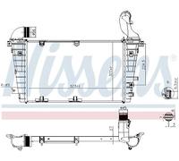 NISSENS Refroidisseur d'air de suralimentation 961267
