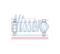 Sécheur de climatisation R 134a 95115 NISSENS pour AUDI VW