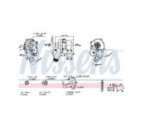 NISSENS Turbocompresseur, suralimentation 93237 pour CITROËN PEUGEOT