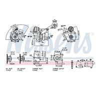 NISSENS Turbocompresseur suralimentation Turbocompresseur à gaz d'échappement 93078