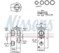 NISSENS Vanne D'Expansion Climatisation R 134A Pour Mercedes-Benz B-Class W246