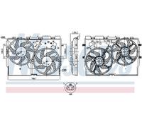 NISSENS Ventilateur Refroidissement Moteur pour Fiat Ducato Box 140 Multijet 2.3