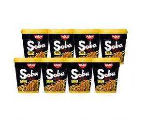 NISSIN Bol de nouilles Soba instantanées classiques - Carton de 8 x 90 g