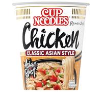 Nissin Cup Noodles - Poulet par pièce Soup Style Nouilles instantanées de style japonais, avec goût de viande de poulet et légumes, préparés rapidement dans la tasse, nourriture asiatique (1 x 63 g)