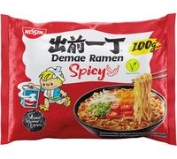 Nissin Demae Ramen Hot and Spicy Soupe de nouilles instantanée asiatique 100g