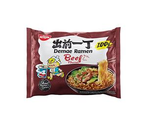 Nissin Demae Ramen japonais soupe de nouilles, saveur de boeuf - 100g