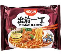 NISSIN Demae Ramen - Soupe de nouilles instantanées en sachet saveur Boeuf 100G (Lot de 6 sachets)