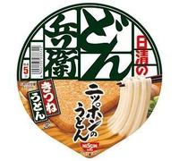 Nissin Donbei Kitsune Udon, Instant Japanese Udon Noodle with Fried Tofu, Strong Taste, 3.4oz X 6 bowls (For 6 Servings)[japan Import] by N/A [Foods] by Nissin