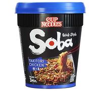 NISSIN Foods Soba Cup Yakitori Poulet Lot de 8 (8 x 89 g)