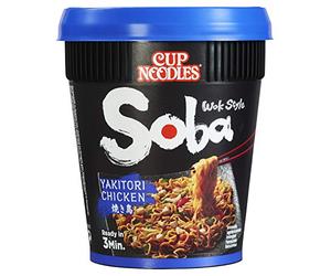 NISSIN Foods Soba Cup Yakitori Poulet Lot de 8 (8 x 89 g)