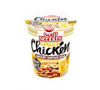 Nissin Cup Noodles - Poulet par pièce Soup Style Nouilles instantanées de style japonais, avec goût de viande de poulet et légumes, préparés rapidement dans la tasse, nourriture asiatique (1 x 63 g)
