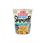 NISSIN Nouilles instantanées en cup saveur sauce soja et crevette 63 g