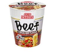 NISSIN Nouilles instantanées en pot saveur bœuf aux 5 épices - 8 x 64 g