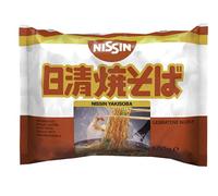 NISSIN Nouilles japonaises sautées Yakisoba instantanées en sachet 100g - Marque NISSIN (Lot de 20 sachets)