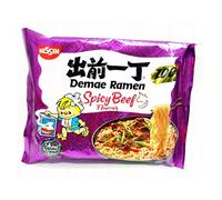 NISSIN Nouilles ramen instantanées Demae Ramen, Saveur bœuf épicé, 100 g