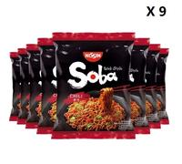 NISSIN- Soba Bag - Saveur Chili - 1 carton de 9 sachets de 111g
