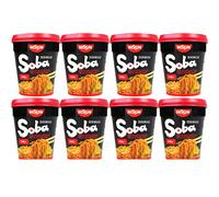 NISSIN nouilles soba instantanées en cup Chili 8 x 92 g, 1 boîte