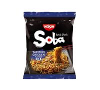 NISSIN - Nouilles Soba Sautés Saveur Yakitori, Texture Fondante et Goût Authentique (108g) - Le Lot De 6