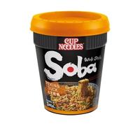 Nissin Cup Noodles Soba Cup - Peking Duck, lot de 1, wok Style nouilles instantanées japonaises avec sauce épicée, canard et légumes, préparation rapide dans un gobelet, repas asiatique (87 g)