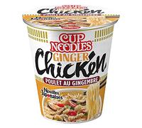 NISSIN - Noulles Japonaises Cup Poulet Gingembre 63G - Lot De 4 - Offre Special