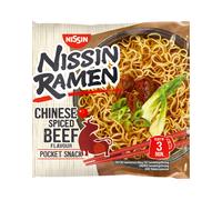 Nissin Ramen Saveur Bœuf Épicé style chinois 10 × 66,8 g