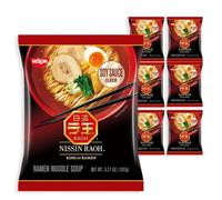 Nissin RAOH Soupe de nouilles ramen, sauce soja, 106,9 g (lot de 6)