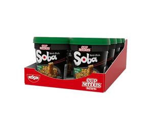 NISSIN - Soba Cup - Saveur Teriyaki -1 carton de 8 cups de 90g