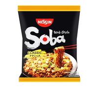 NISSIN - Soba nouilles Sautées Classique | Savoureux mélange onctueux | Idéal pour vos repas rapides | le sachet de 109 g | LOT DE 4