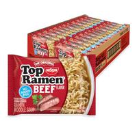 Nissin Top Ramen - Soupe de nouilles au bœuf, 85 g (lot de 24)