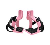 NITAGO Étrier Sécurité Renforcé en Fibre Carbone Légère Paire D'étriers D'équitation Confortable pr Équitation, Rose
