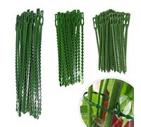 NITAIUN 160 Pcs Attache de Plante Liens Réglables de Jardinage, Attache et Soutien pour Plantes, Aider à Soutenir Les Plantes et Arbuste, Attaches De Torsion en Plastique Flexible (3 Tailles)