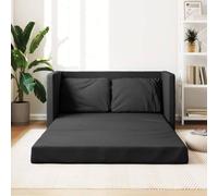 NITCA Canapé 2 Places Convertible bz Convertible 2 Places lit Banquette 2 Places Canapé-lit 2 en 1 Canapé-Lit -Noir-Tissu