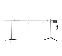 NITCA Tourne Broche Mechoui avec Moteur Electrique Rotisserie et Gril de Barbecue Grande Broche Cochon de Lait, Tourne Broche Barbecue Rotissoire, BBQ Grill Barbecue -207 x 45 x 81 cm