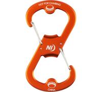 Nite Ize Ahhh Ouvre-bouteille double en aluminium S-Biner avec décapsuleur double face, orange