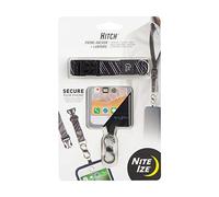 Nite Ize Ancre et lanière de téléphone d'attelage - Téléphone Portable sécurisé - Ancre et lanière à dégagement Rapide pour Une Protection Contre Les Chutes et la commodité - Noir