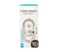 Nite Ize G-Series SlideLock Mousqueton à Double Chambre en Acier Inoxydable #4