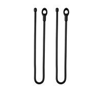 Nite Ize GLS12-01-2R3 Lot de 2 attaches torsadées réutilisables en caoutchouc avec boucle intégrée robuste, 30,5 cm, noir, fabriquées aux États-Unis