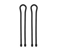 Nite Ize Attaches torsadées réutilisables en caoutchouc GT18-2PK-01 45,7 cm Noir Lot de 2