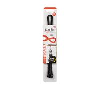 Nite-ize GLS18-01-2R3 Lot de 2 attaches torsadées en caoutchouc réutilisables avec boucle intégrée robuste, 45,7 cm, noir, fabriqué aux États-Unis, 45,7 cm