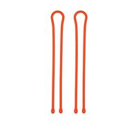 Nite Ize GT24-31-2R3 Original Gear Lot de 2 attaches torsadées en caoutchouc réutilisables, 61 cm, orange vif, fabriquées aux États-Unis