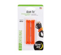Nite Ize GT3-4PK-31 Lot de 4 Attaches de Levier de Vitesse Orange Vif fabriquées aux États-Unis