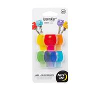 Nite Ize IdentiKey Lot de 6 étiquettes d'identification avec code couleur