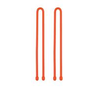 Nite Ize GT12-31-2R3 Lot de 2 attaches torsadées en caoutchouc réutilisables, 30,5 cm, orange vif, fabriquées aux États-Unis, 30,5 cm
