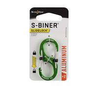 Nite Ize LSBA2-17-R6 S-Biner SlideLock Aluminium #2-Lime