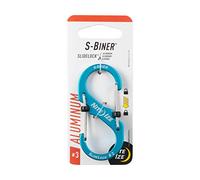 Mousqueton S-Biner Slide Lock Alu 3 Nite Ize - Blue